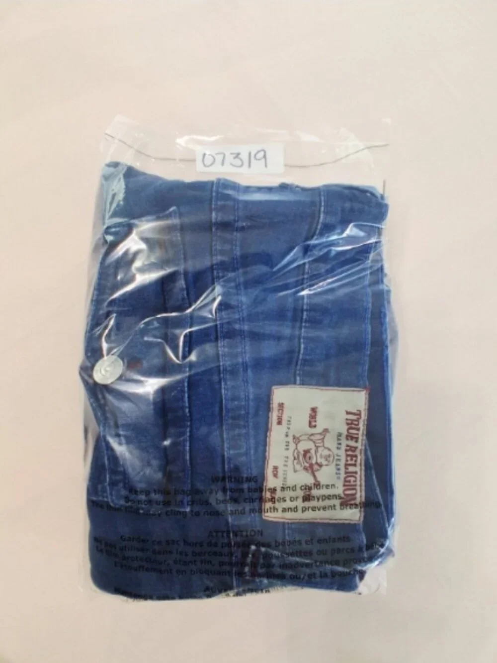 True Religion Jeans Mens 40(fits 42x34) Geno Relaxed Slim SN Flap Pockets